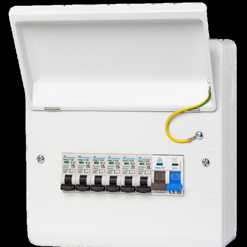 Amperion EV Ready Consumer Unit Six Way
