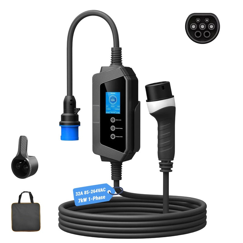 Amperion Lite Type 2 to Type 2 EV Charging Cable 16A Single Phase