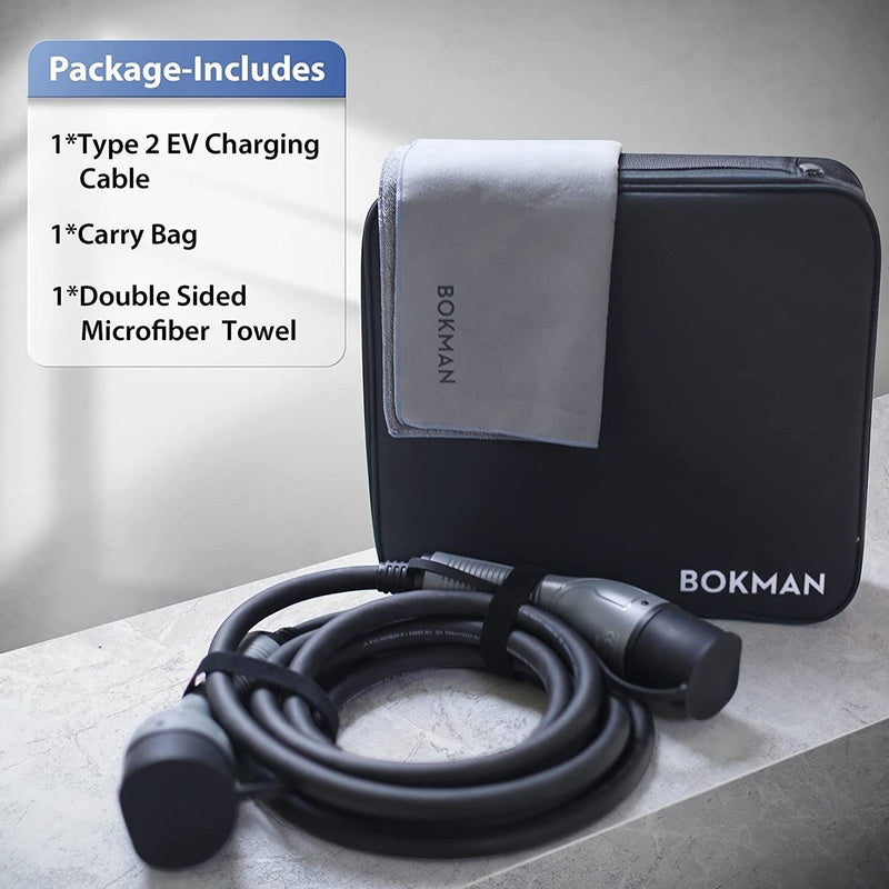 Faraday Row Studio Type 2 to Type 2 EV Charging Cable 32A Single Phase