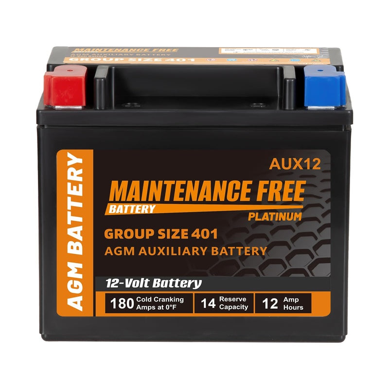 Hexcell Aux AGM 12V Auxiliary Battery 80 Ah