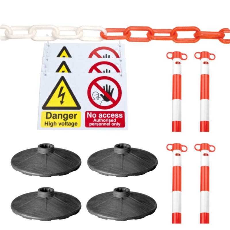 Kilowatt Works EV Safety Sign and Barrier Kit