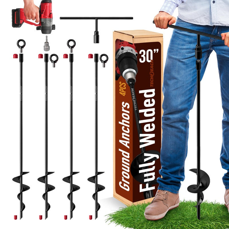 Silverlink Shelter Ground Screw Foundation Kit for Carports