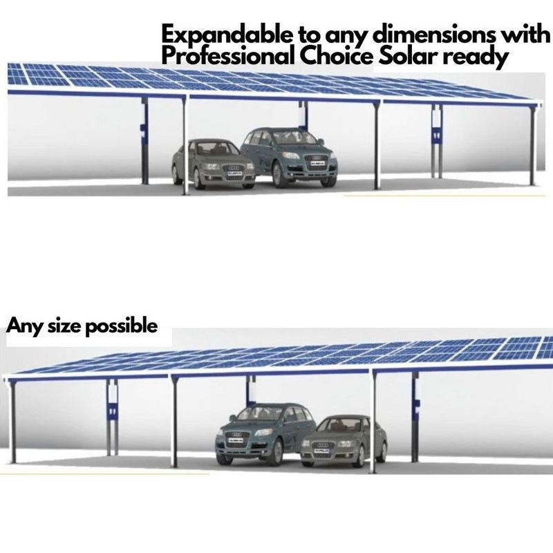 Volt & Bolt Canopy Double Bay Solar Carport 6.4 kWp